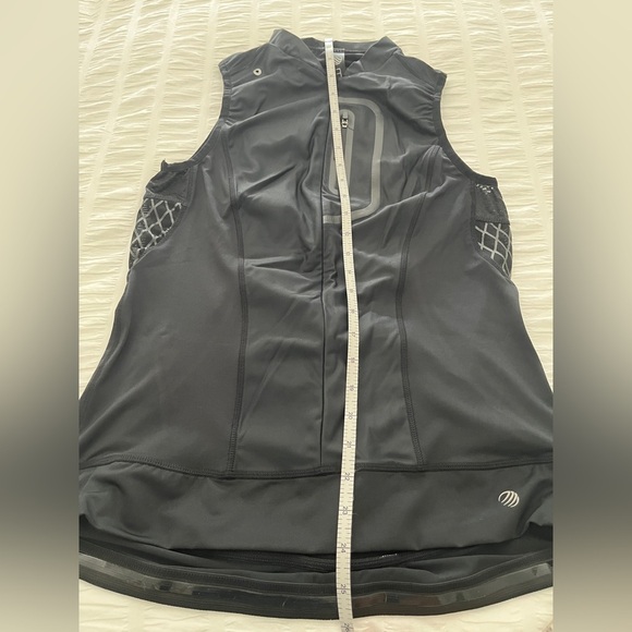 MPG Black Sleeveless Cycling Jersey Half Zip Back Pockets Mesh Back Spin Class - Picture 15 of 15